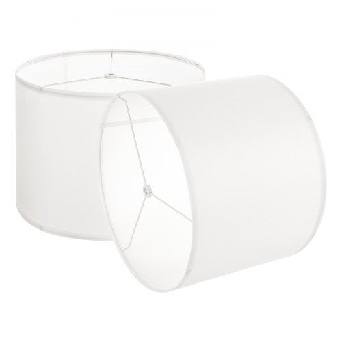 Elegant linnen drumlampenkap – 2‑delige set voor een warme sfeer