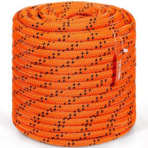 Dubbel Gevlochten Polyester Touw 3/4 inch – Sterk, Lang en Veelzijdig voor Buiten- en Professioneel Gebruik