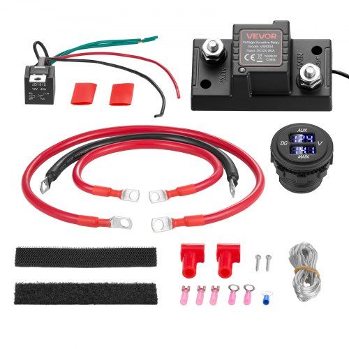Dubbele 12V Accu‑Isolatorkit met LCD: Ideaal voor UTV’s, ATV’s en Watermotors