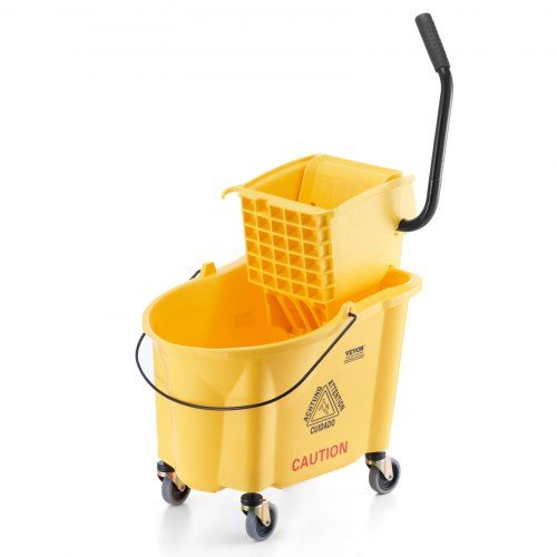 35‑liter commerciële dweil‑emmer met zijwringer en wielen – efficiënt en duurzaam