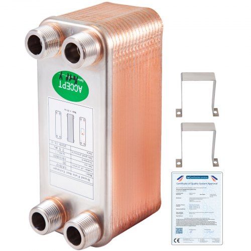 Compacte 30‑platen warmtewisselaar van roestvrij staal – efficiënt en robuust