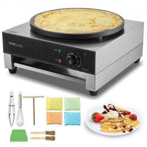 Elektrische Crêpemaker 3000 W – Professionele pannenkoeken en wafels in één toestel