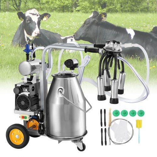 Elektrische koemelkmachine 25 L – Comfort, efficiëntie en hygiënisch melken
