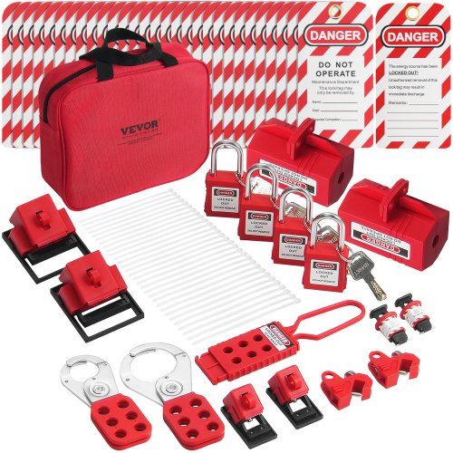 Complete 47‑delige Lockout Tagout Kit voor optimale elektrische veiligheid