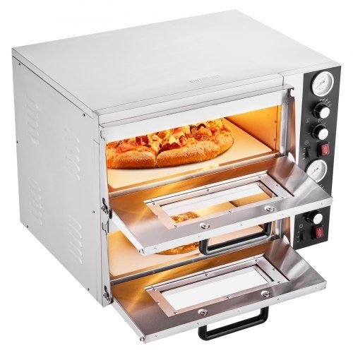 Optimale elektrische pizzaoven voor 18‑inch pizza’s: dubbeldeks ontwerp met precisie‑temperatuurregeling