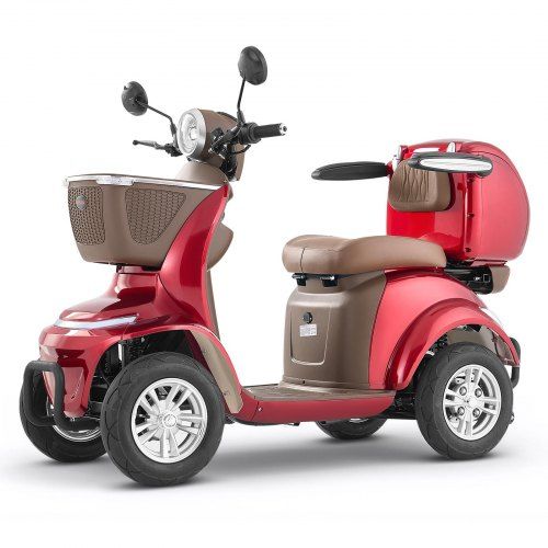 Robuuste elektrische scootmobiel met 4 wielen – Comfort, kracht en bereik voor senioren