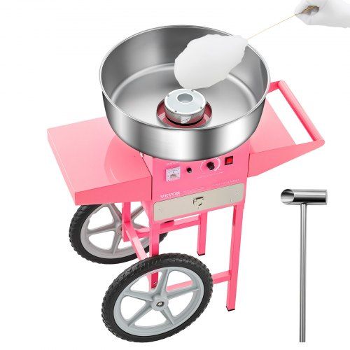 Optimale suikerspinmachine voor feesten: 1000 W power in roze ontwerp