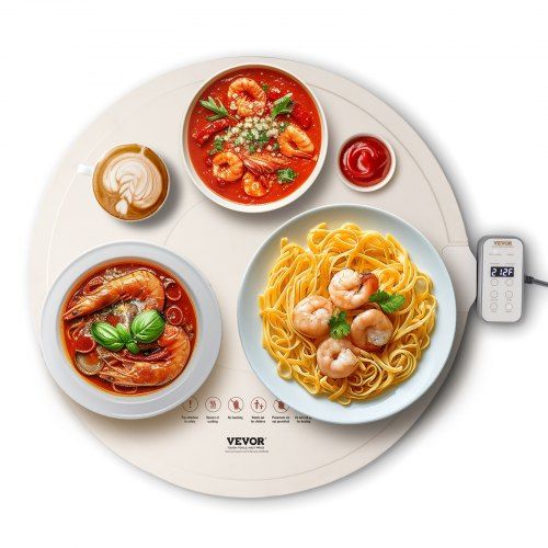 Elektrische warme buffetmat met 4 temperatuurstanden – ideaal voor feesten, catering en thuis