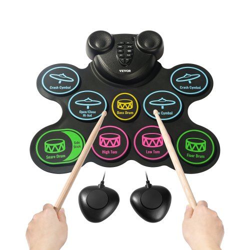 Complete elektronische drumset voor kinderen: leren drummen met plezier en flexibiliteit