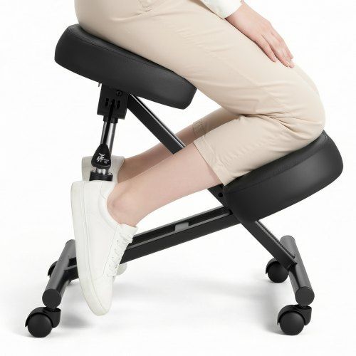 Ergonomische X‑Vormige Knielstoel met Verstelbare Hoogte – Comfort voor Thuis en Kantoor