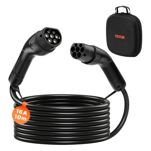 EV-laderverlengkabel 32A – 10m, 22kW, Type 2, IP65: alles in één set