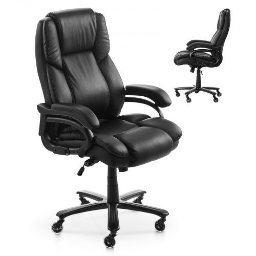 Comfortabele Executive Bureaustoel met Hoge Rug en Lendensteun – Ideaal voor Thuis en Kantoor