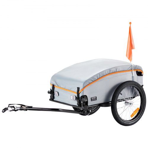 Opvouwbare fietskar 45 kg – Robuuste metgezel voor boodschappen, kamperen en picknicks