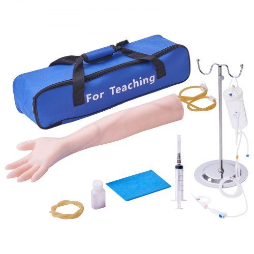 Realistische venapunctie‑oefenarm met draagtas – perfect voor verpleegkundestudenten en professionals