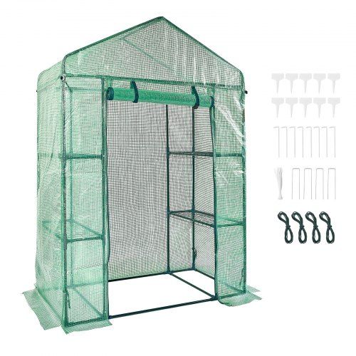 Draagbare Foliekas 141×74,5×205 cm – Perfect voor tomaten, groenten en kruiden