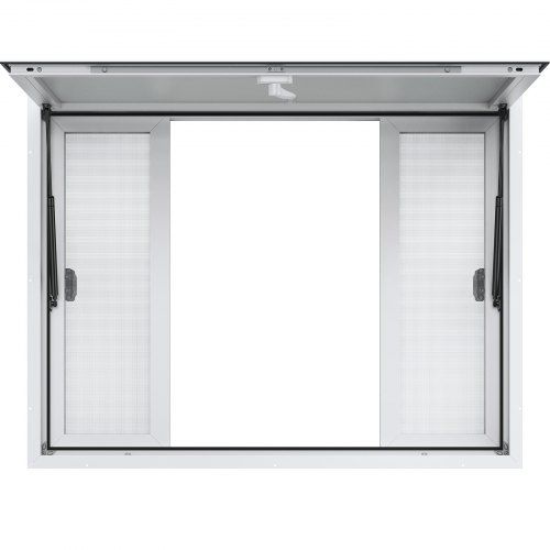 Foodtruck service‑raam 48×36 inch met 4 schuiframen – veelzijdig, robuust en eenvoudig te monteren