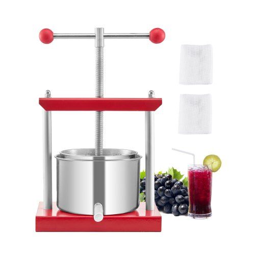 Handmatige fruitwijnpers 3 L – Groots sap en wijn maken in eigen keuken