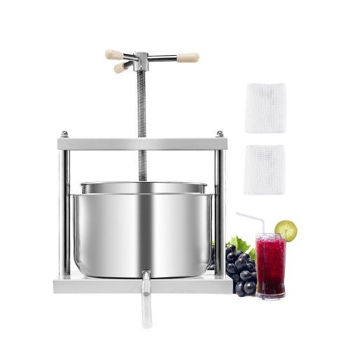 Handmatige Fruit- en Wijnpers 12 L – Krachtig en Praktisch voor de Thuiskeuken