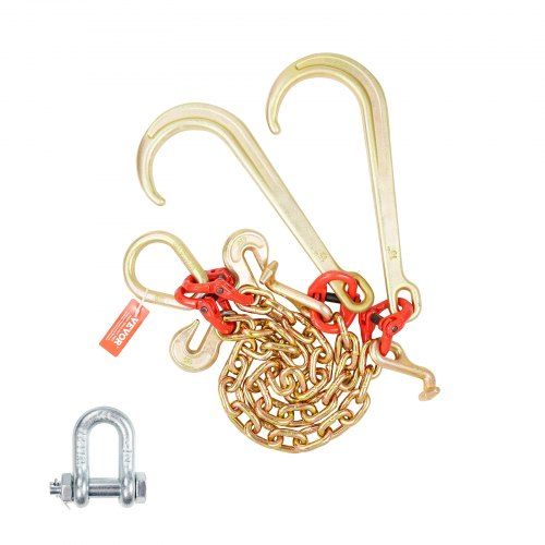 G80 V-snaar sleepketting 3/8 inch x 2 ft – Krachtig en roestbestendig voor zware trektoepassingen