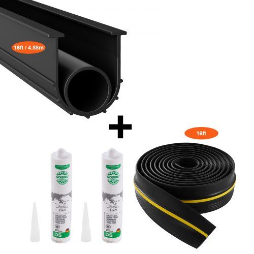 Complete PVC Afdichtingsset voor Garagedeuren – Bescherming tegen Stof, Water en Geluid