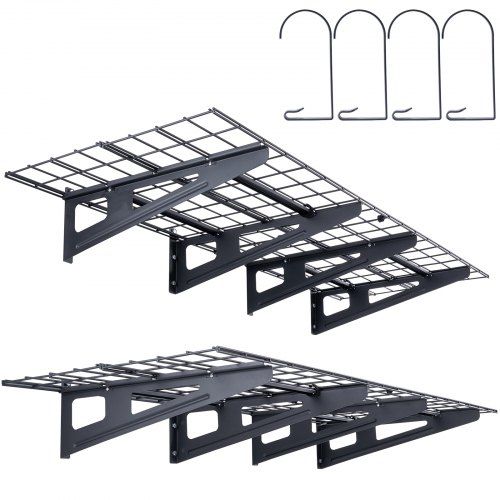 Stevige garagewandplank 183 × 62 cm – Ruimtebesparing met hoog draagvermogen