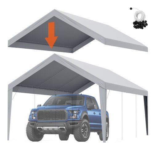 Waterdichte garagetent 3,9 × 6,1 m – praktische bescherming en eenvoudige installatie