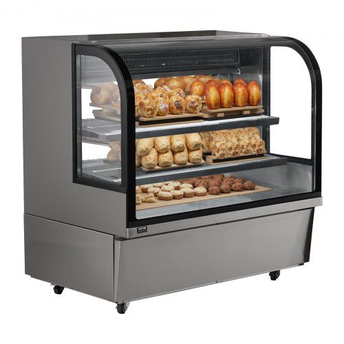 Koelvitrine 505 L 2‑laags voor bakkerijen, cafés en restaurants – efficiënt en stijlvol presenteren
