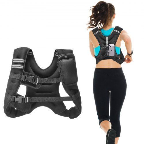 Gewichtsvest 5,4 kg met reflecterende strepen – Comfort en performance voor elke workout