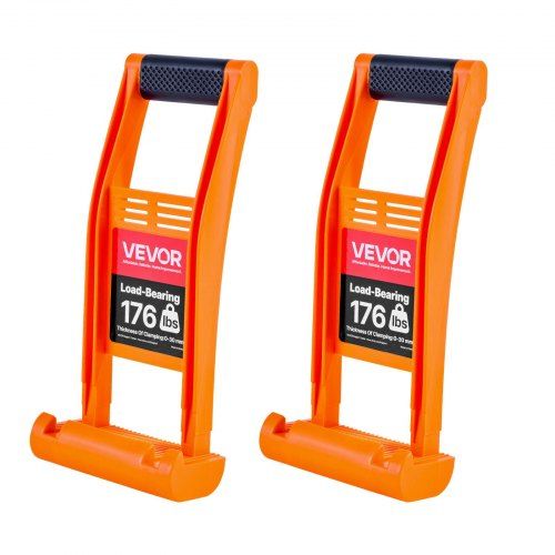 Optimale gipsplaatdrager met antislipgreep – 2‑pack voor tot 80 kg per klem