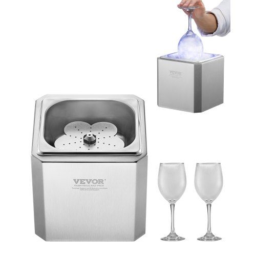 Glass Froster Koeler met LED‑licht: Snel koude drankjes zonder ijs