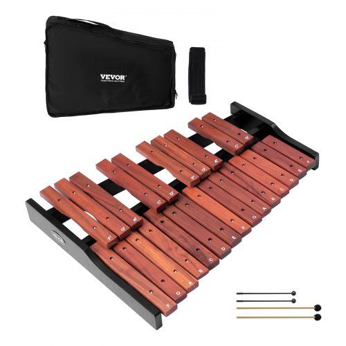 Professionele houten glockenspiel met 25 noten – ideaal voor beginners en podiumoptredens