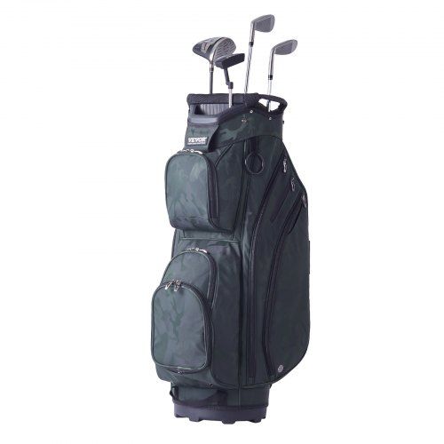 Complete bescherming en slimme organisatie voor uw clubs: de ideale golfkar tas in legergroen
