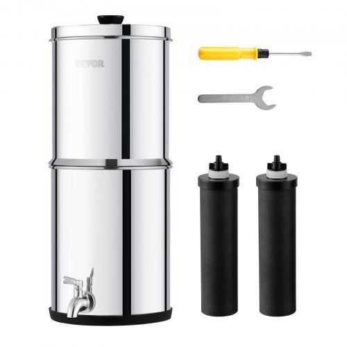 Gravity Waterfiltersysteem RVS – Hoogwaardige, elektriciteitsloze drinkwateroplossing voor thuis en onderweg