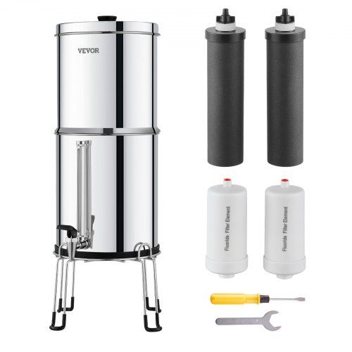 Gravity waterfiltersysteem RVS – Zwaartekracht voorzien van 7 L zuiver water