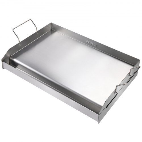 Universele grillplaat 430 mm roestvrij staal – perfecte grillpartner voor binnen en buiten