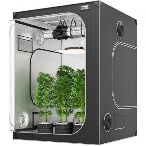 Compacte lichtdichte kweektent 152 cm – ideaal voor binnenhydroponics