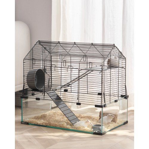 360° Transparante Hamsterkooi met Ventilatie – Ruime, Duurzame Habitat voor Kleine Dieren