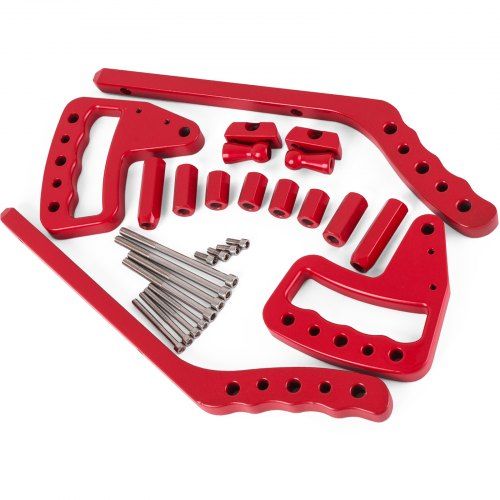 Rode aluminiumhandgrepen voor Jeep Wrangler JK (2007‑2017) – Comfort en stijl in één set