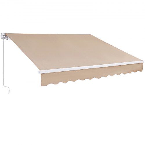 Handmatig intrekbare terrasluifel 3,5 × 2,5 m – comfortabel schaduw en regenbescherming