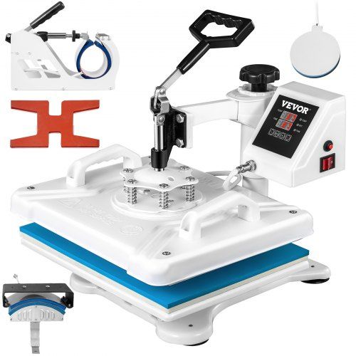 5-in-1 Heat Press 30×38 cm – Veelzijdige creativiteit voor thuis en kleine onderneming