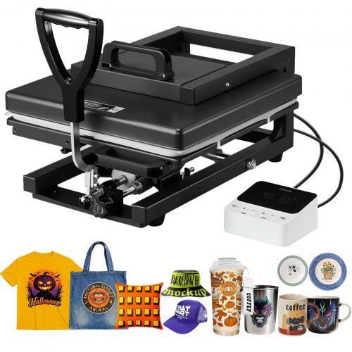 8‑in‑1 Warmtepers 38 × 38 cm – Creatief gemak voor T‑shirts, mokken en meer