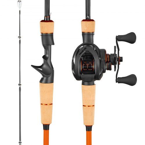 Compleet baitcasting hengel- en reelset voor precisievissen