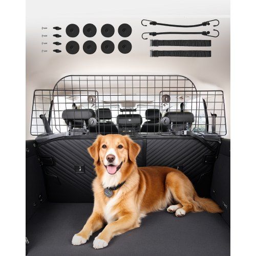 Veilig en comfortabel reizen met uw hond: het verstelbare auto‑hek