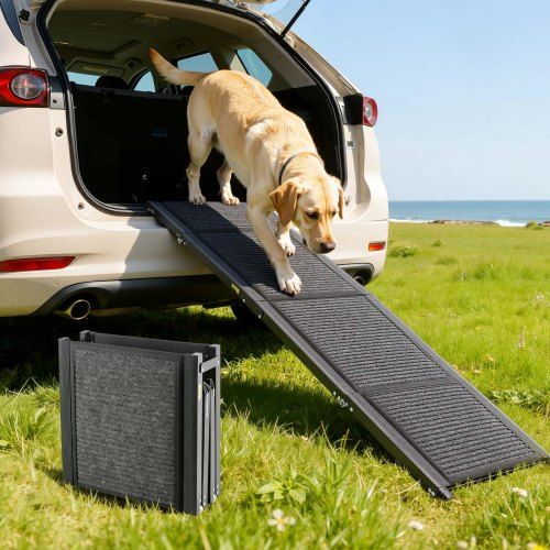 Opvouwbare hondenhelling 160 cm – Comfortabel en veilig transport voor grote viervoeters