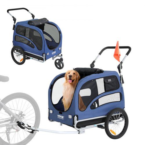 Hondenkar 2‑in‑1 voor fietsen en joggen – Maximaal 45 kg draagvermogen