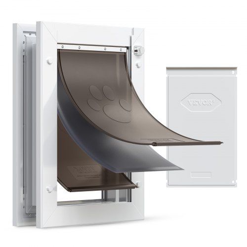 Flexibel metalen hondenluik met magnetische kleppen – Vrijheid voor uw huisdieren
