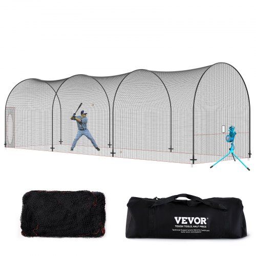Honkbal slagkooi 12 × 3,6 × 3,6 m: een complete trainingsoplossing voor binnen en buiten
