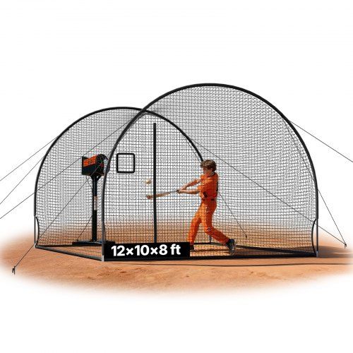 Optimale honkbal‑ en softbaltraining met de draagbare halfronde slagkooi