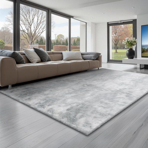 Luxe pluche vloerkleed 274 × 182 cm – zacht, antislip en veelzijdig