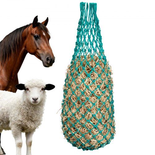 Langzaam Voeden met Hangende Hooinetten – Praktisch en Duurzaam voor Paarden en Andere Grazers